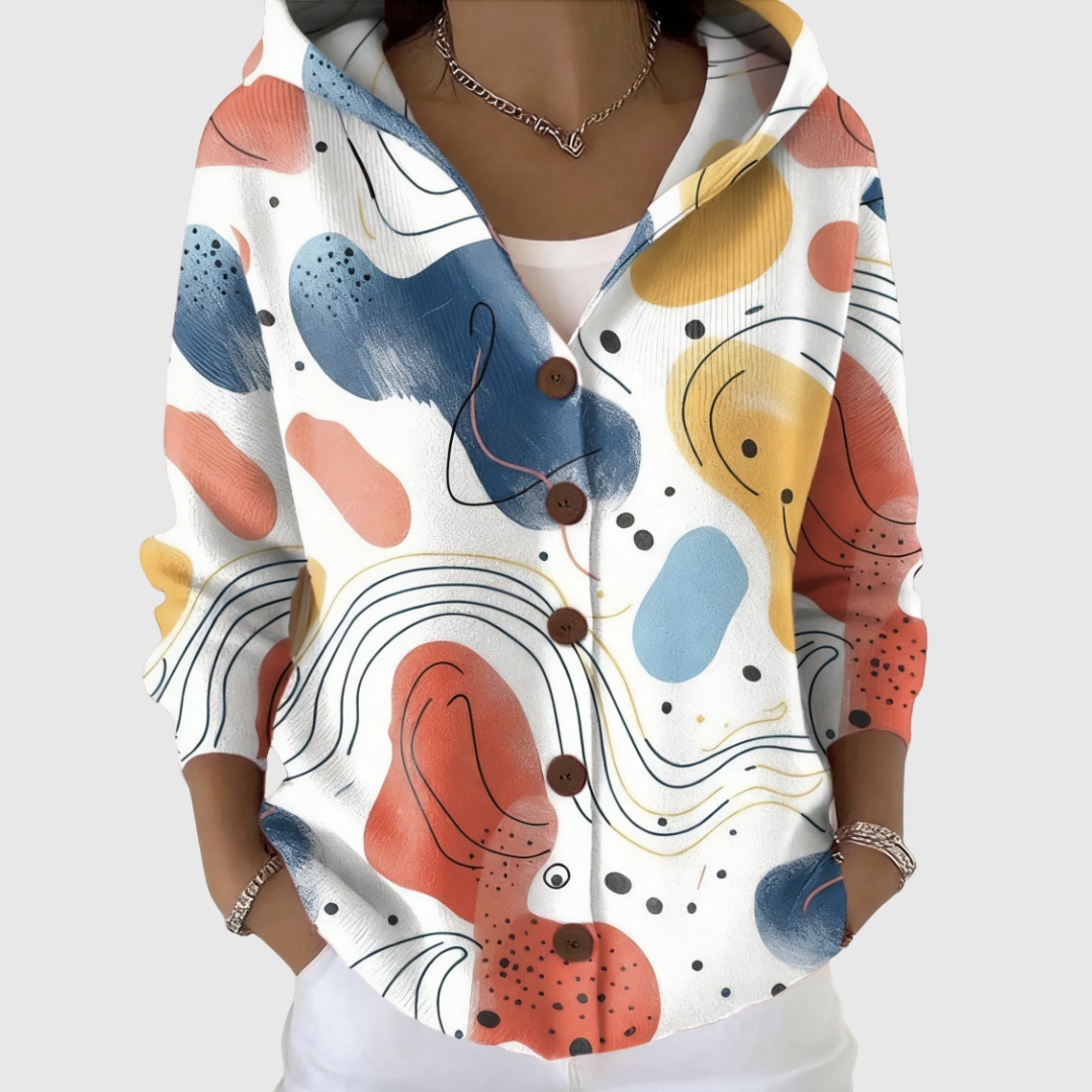 Stella | Chaqueta de punto con capucha