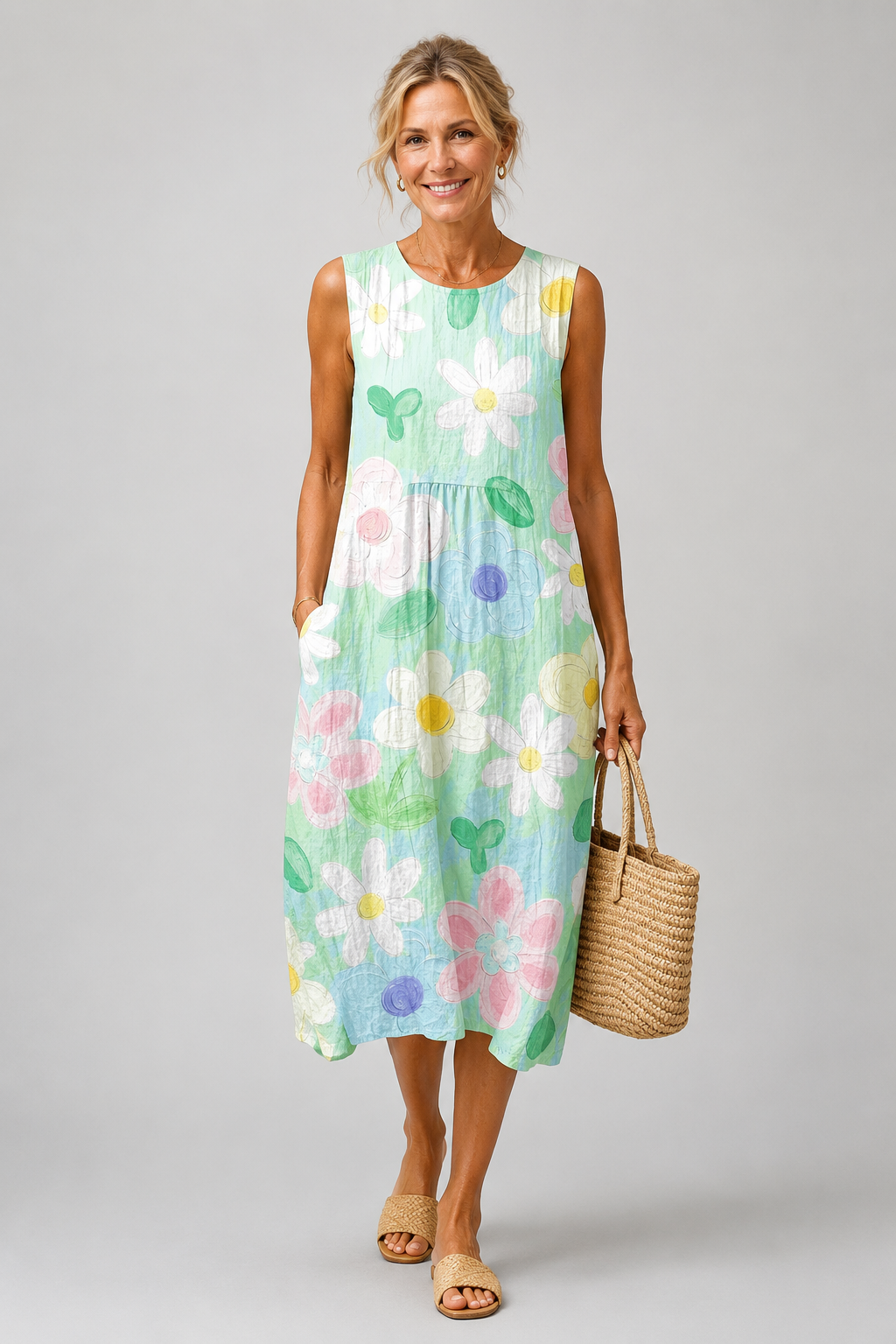 Vestido Erin en tonos pastel
