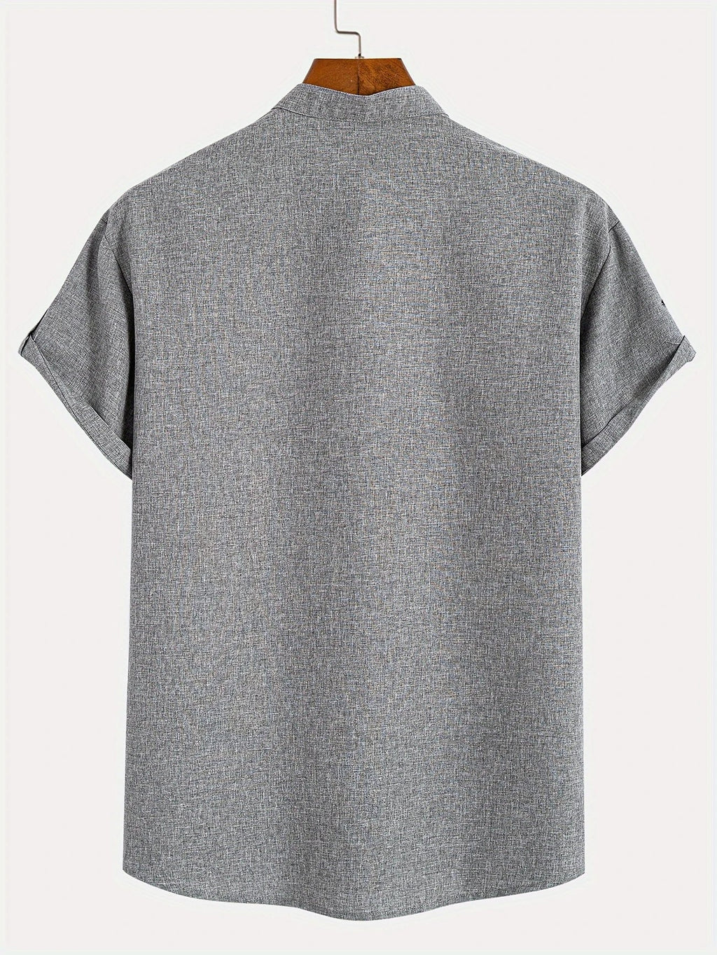 Leblanc™ | Camisa elegante de manga corta y cuello alto