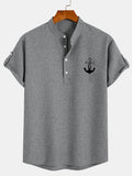 Leblanc™ | Camisa elegante de manga corta y cuello alto