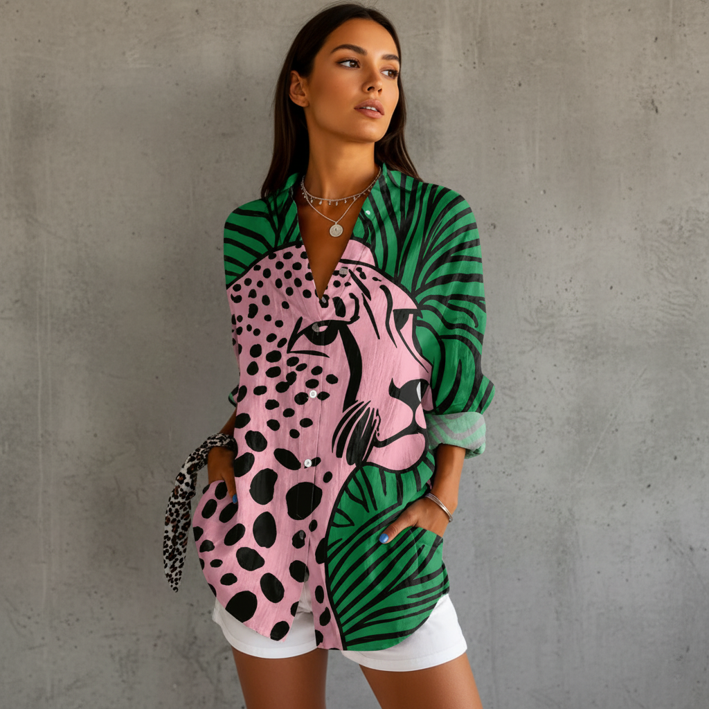 Blusa | Leopardo tropical