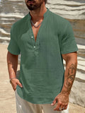 Leblanc™ | Elegante camisa de verano con cuello alto
