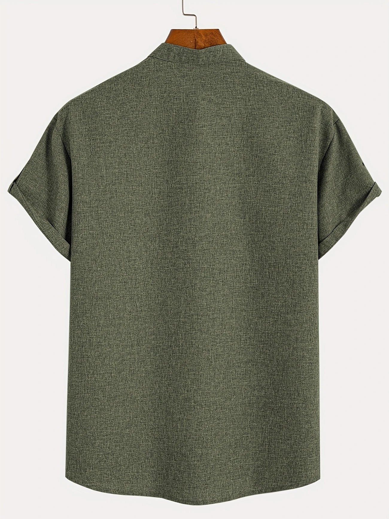 Leblanc™ | Camisa elegante de manga corta y cuello alto