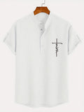 Leblanc™ | Camisa elegante de manga corta y cuello alto