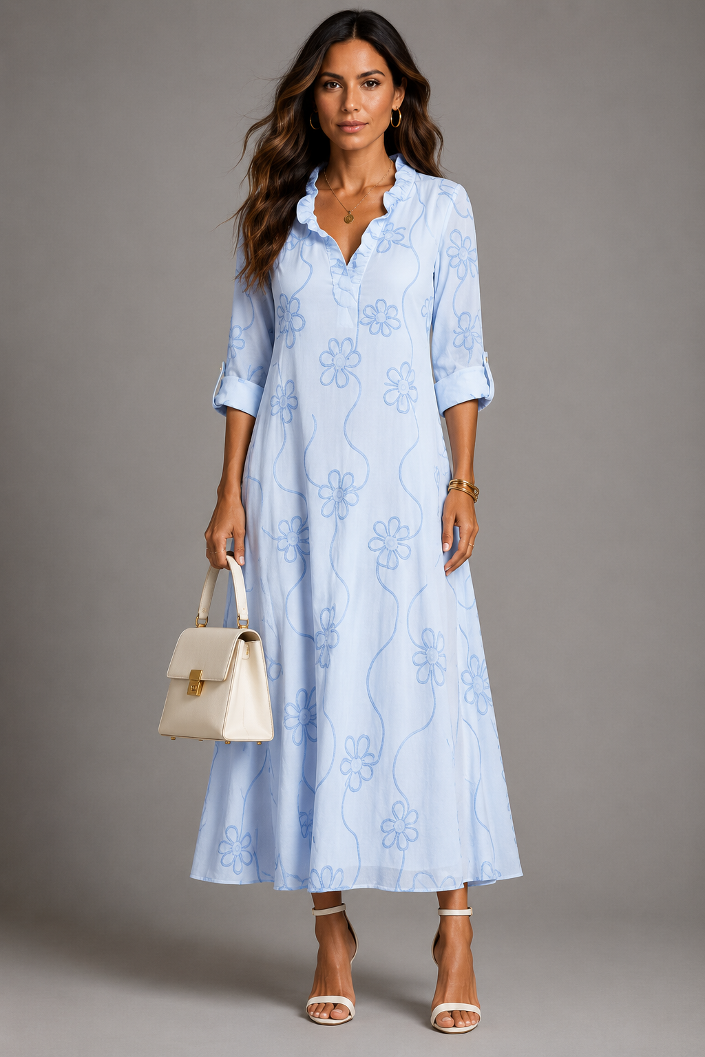 Vestido de verano con estampado floral Sienna