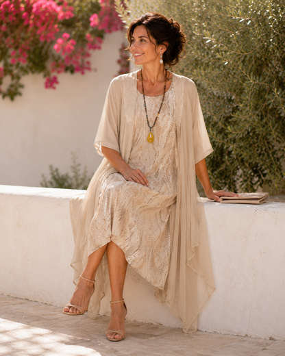 Conjunto| Vestido a capas