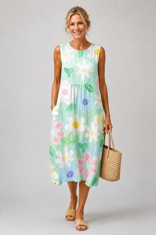 Vestido Erin en tonos pastel