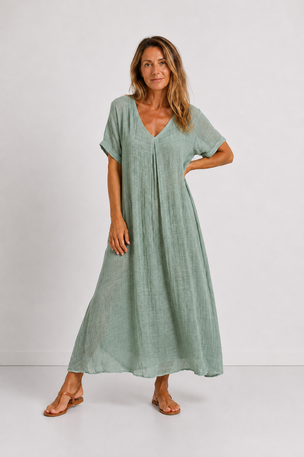 Vestido largo morado