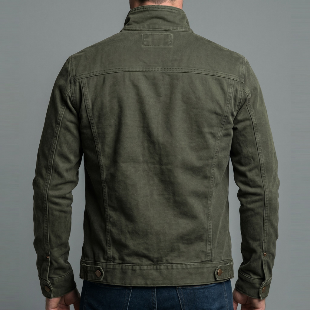 LOUIS™ | Veste en coton vintage à fermeture zippée
