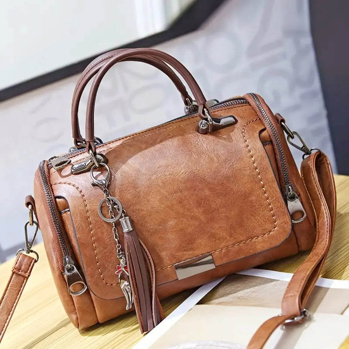 Julie | Bolso de piel texturizada