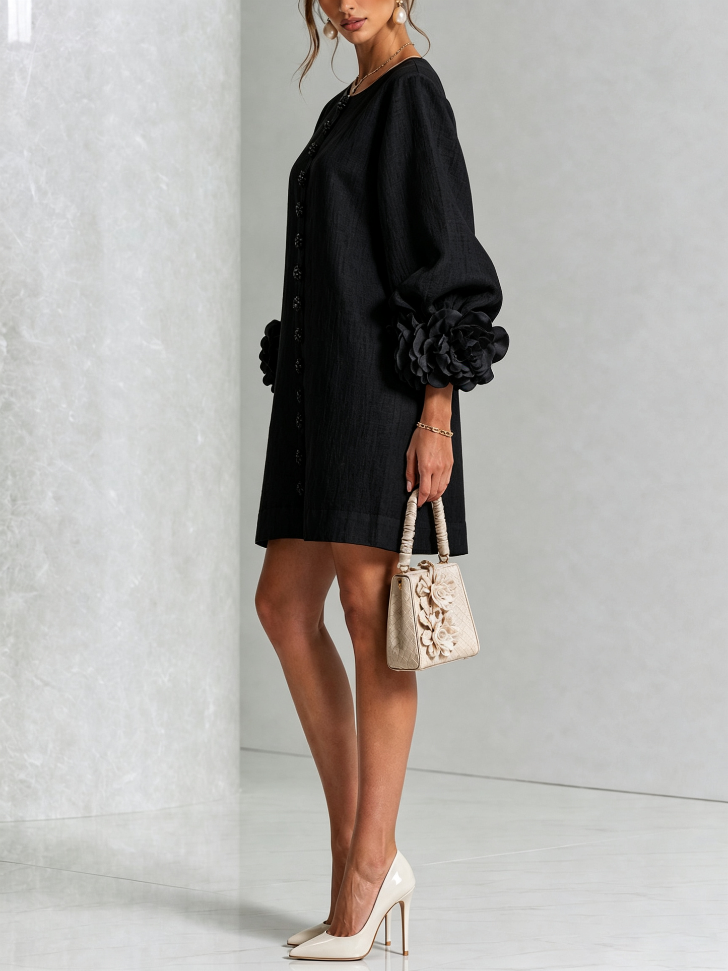 Cecilia |  Puños rosas, negro