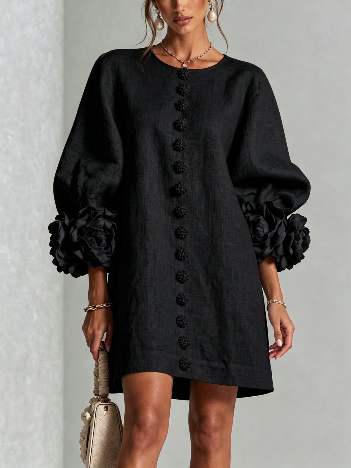 Cecilia |  Puños rosas, negro