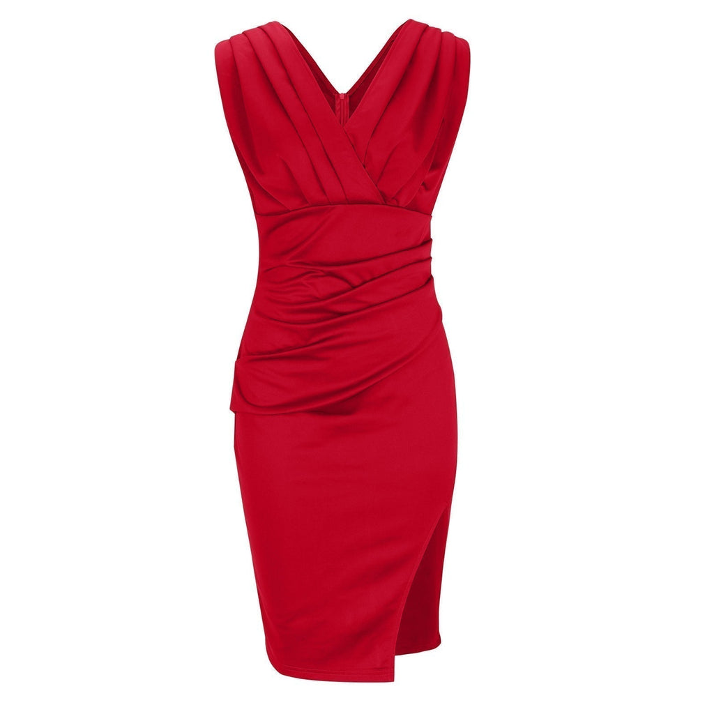 Adrienne™ — Elegante vestido drapeado con corte que realza la figura