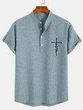 Leblanc™ | Camisa elegante de manga corta y cuello alto