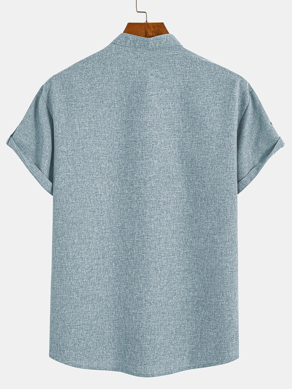 Leblanc™ | Camisa elegante de manga corta y cuello alto