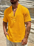 Leblanc™ | Elegante camisa de verano con cuello alto