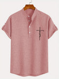 Leblanc™ | Camisa elegante de manga corta y cuello alto