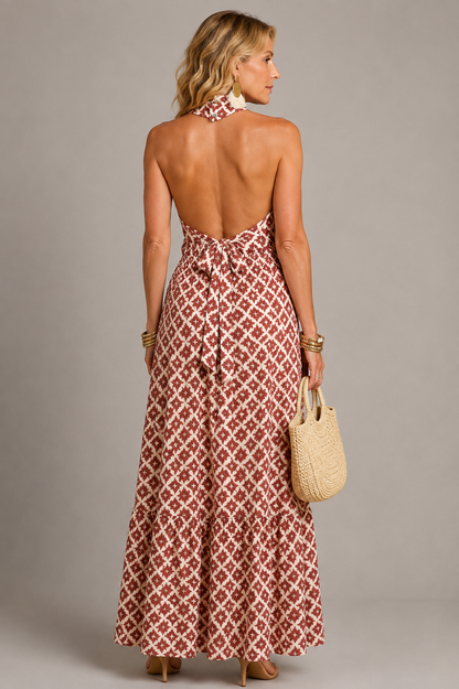 Elegante vestido con espalda descubierta Sienna