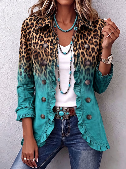 Mercedes | Blazer leopardo verde