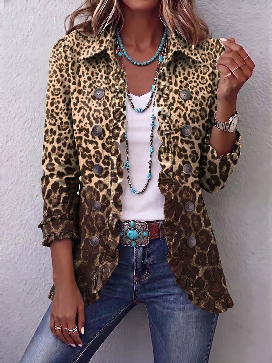 Nazaret | Chaqueta leopardo suave