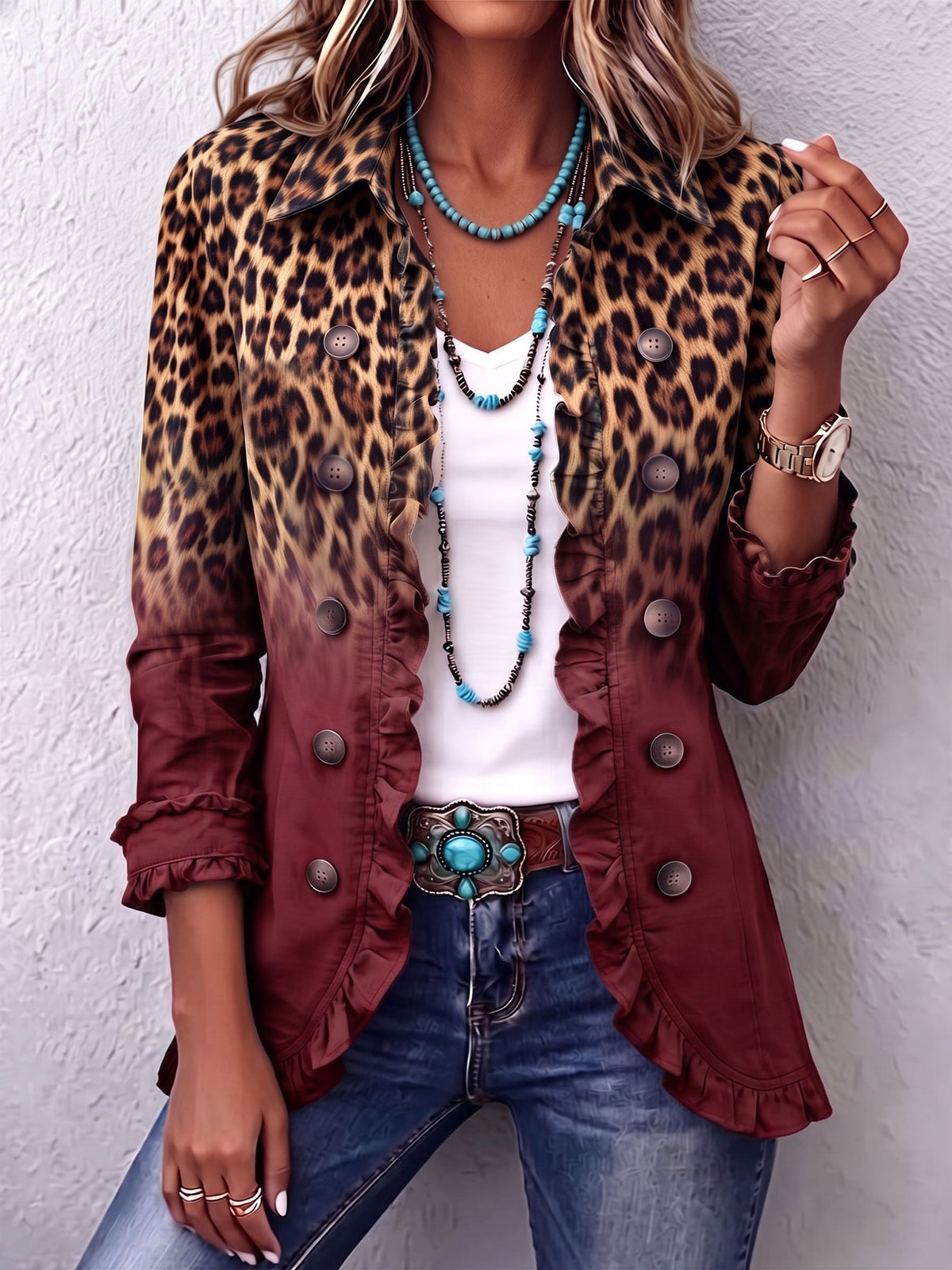 Tomasa | Blazer burdeo