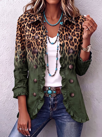 Mercedes | Blazer leopardo verde