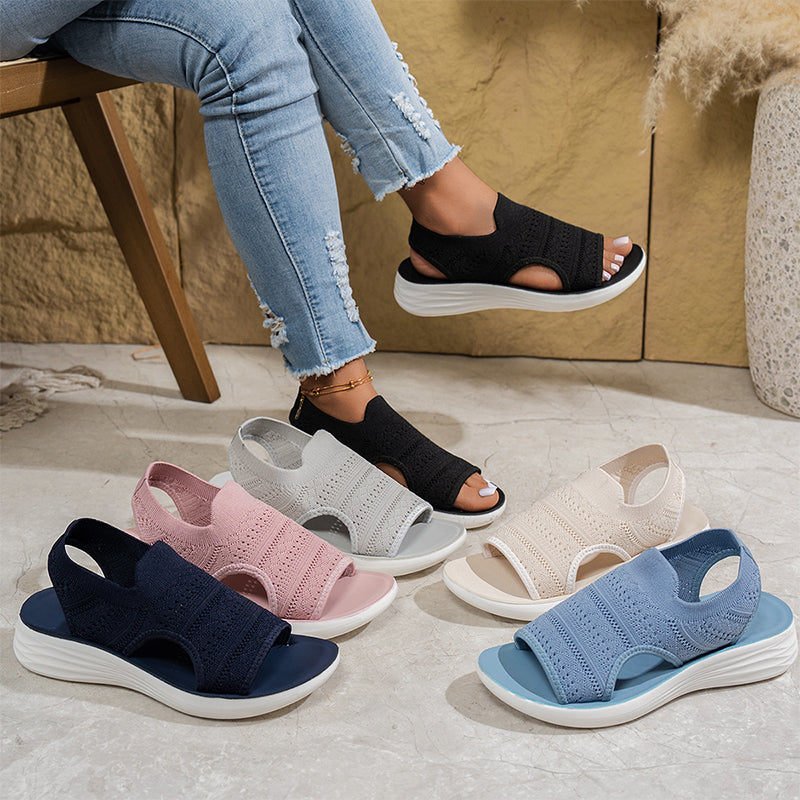 Anne | Sandalias con plataforma, de material transpirable para mujer