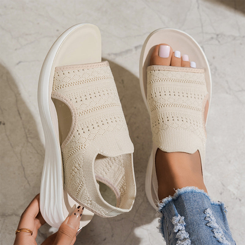 Anne | Sandalias con plataforma, de material transpirable para mujer