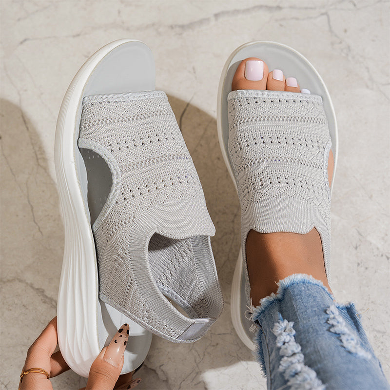 Anne | Sandalias con plataforma, de material transpirable para mujer