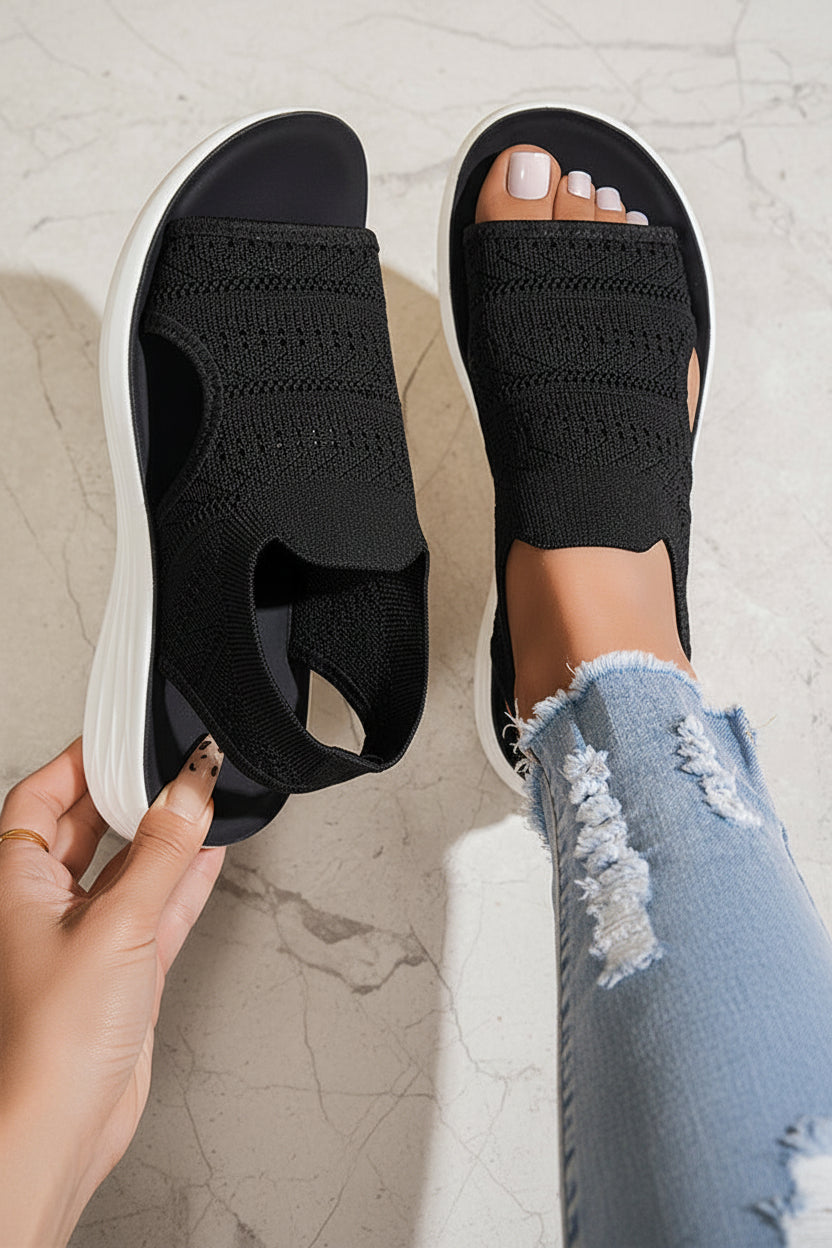 Anne | Sandalias con plataforma, de material transpirable para mujer