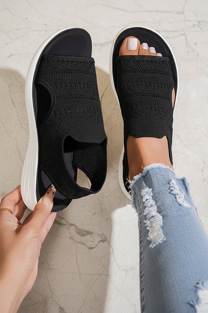 Anne | Sandalias con plataforma, de material transpirable para mujer
