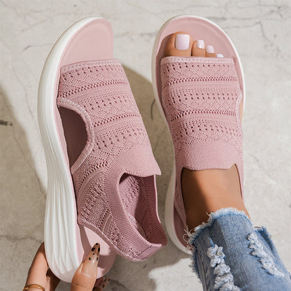 Anne | Sandalias con plataforma, de material transpirable para mujer