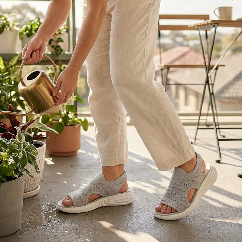Anne | Sandalias con plataforma, de material transpirable para mujer
