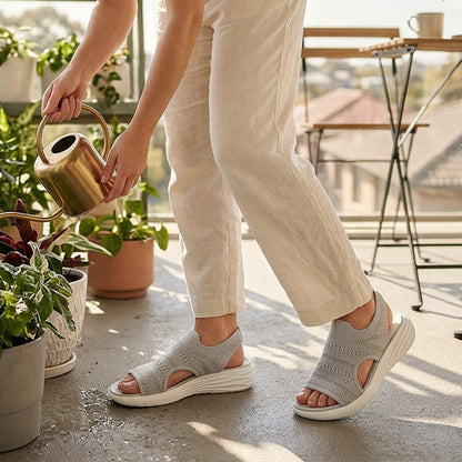 Anne | Sandalias con plataforma, de material transpirable para mujer