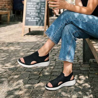 Anne | Sandalias con plataforma, de material transpirable para mujer